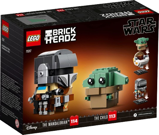 (75317) Grogu and Mando Brickheads