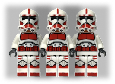 (75372) Clone Shock Trooper Phase 2 (3 PACK)